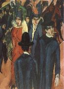 Ernst Ludwig Kirchner Gatuscen from Berlin oil painting